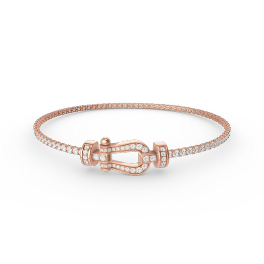 [Revel Jewelry]FORCE  HORSESHOE  DIAMOND TENNIS BRACELET