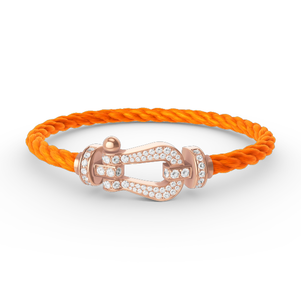 [Revel Jewelry]FORCE LARGE HORSESHOE FULL DIAMOND BRACELET ROSE GOLD