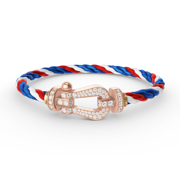 [Revel Jewelry]FORCE LARGE HORSESHOE FULL DIAMOND BRACELET ROSE GOLD