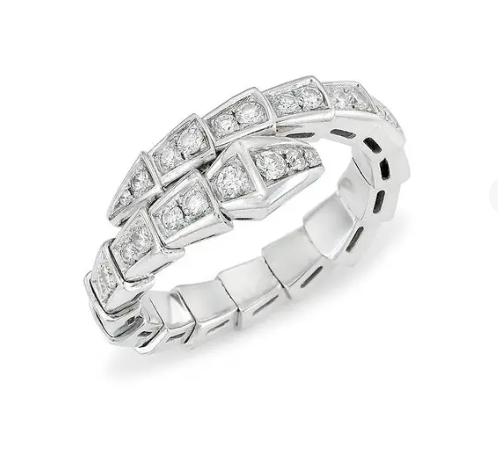 [Revel]SERPENTI RING SILVER DIAMOND PAVED 4MM