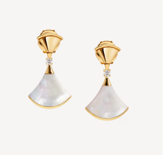 [Revel]DREAM MOP 1 DIAMOND EARRINGS