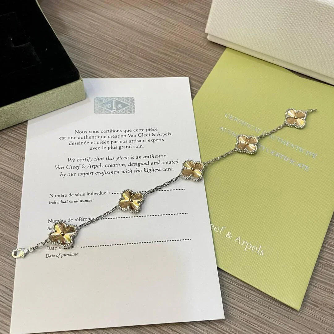 [Revel Jewelry] CLOVER 5モチーフ レーザーブレスレットコレクション