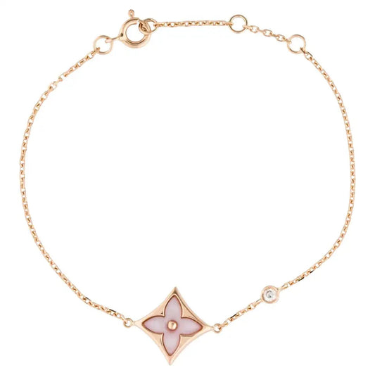 [Revel Jewelry]STAR 1 DIAMOND PINK GOLD BRACELET