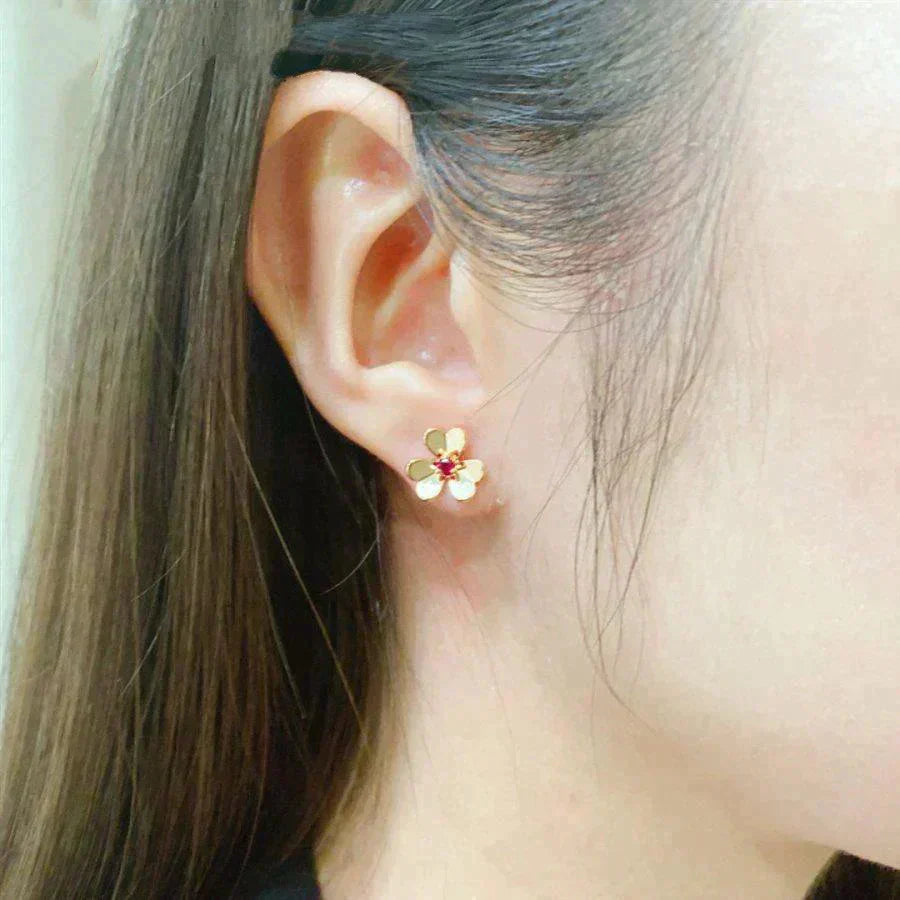 [Revel Jewelry]FRIVOLE  FLOWER PINK EARRINGS