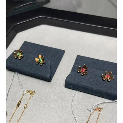 [Revel Jewelry]FRIVOLE  FLOWER PINK EARRINGS