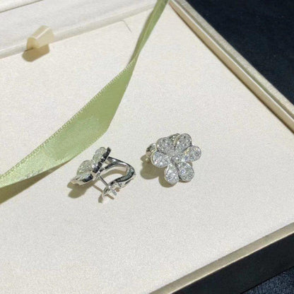 [Revel Jewelry]FRIVOLE SILVER FLOWER DIAMOND EARRINGS