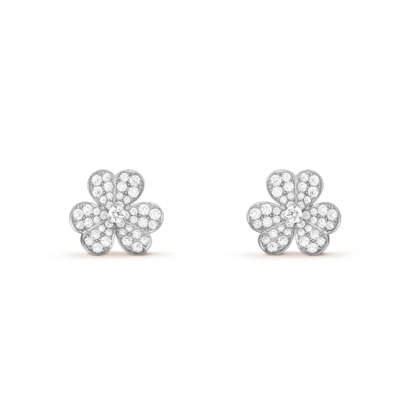 [Revel Jewelry]FRIVOLE SILVER FLOWER DIAMOND EARRINGS