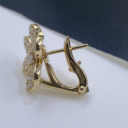 [Revel Jewelry]FRIVOLE GOLD FLOWER DIAMOND EARRINGS