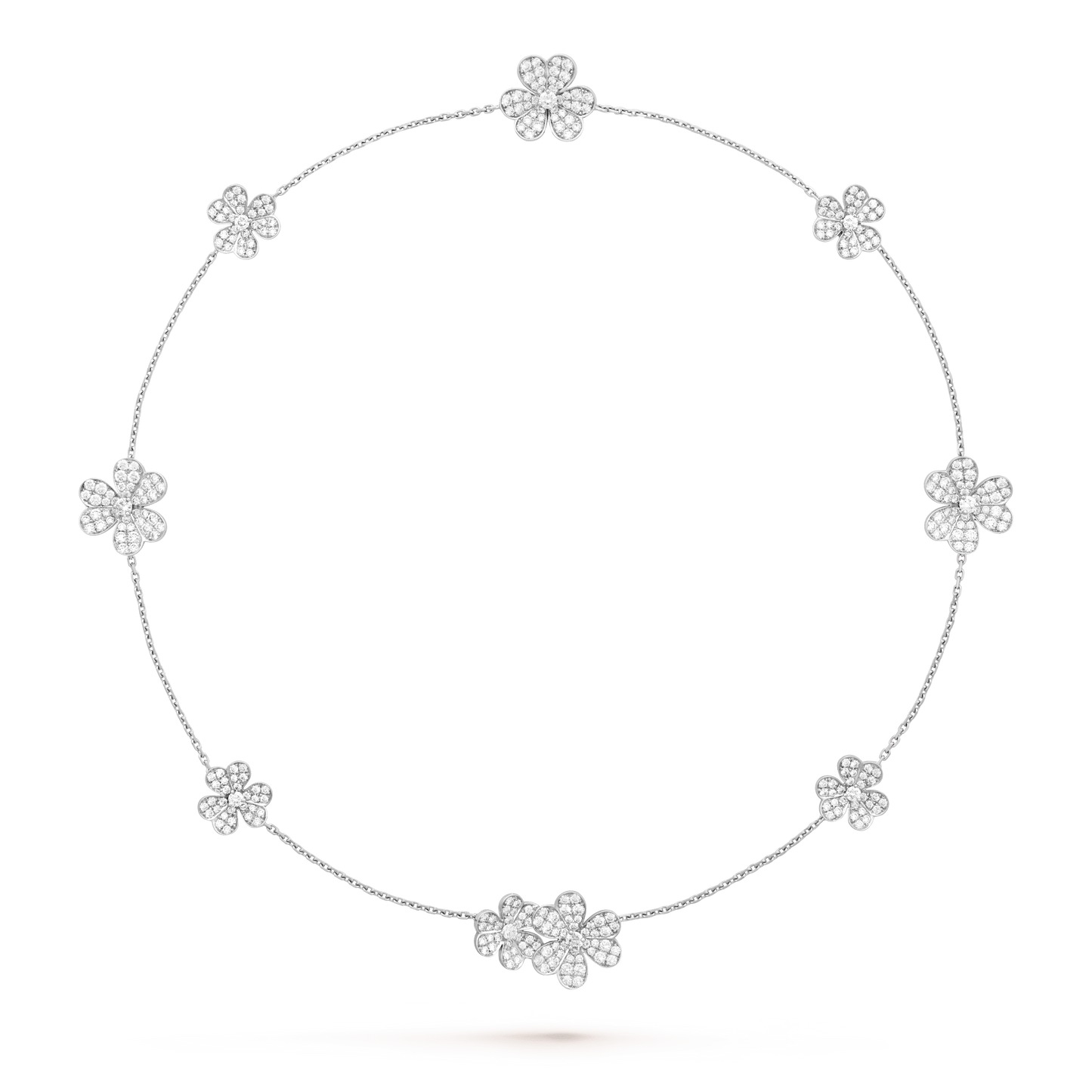 [Revel Jewelry]FRIVOLE SILVER 9 FLOWERS NECKLACE