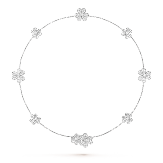[Revel Jewelry]FRIVOLE SILVER 9 FLOWERS NECKLACE