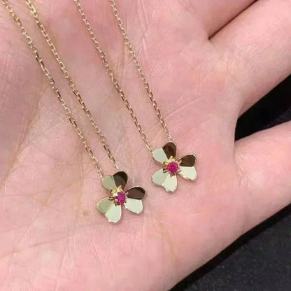 [Revel Jewelry]FRIVOLE GOLD FLOWER NECKLACE