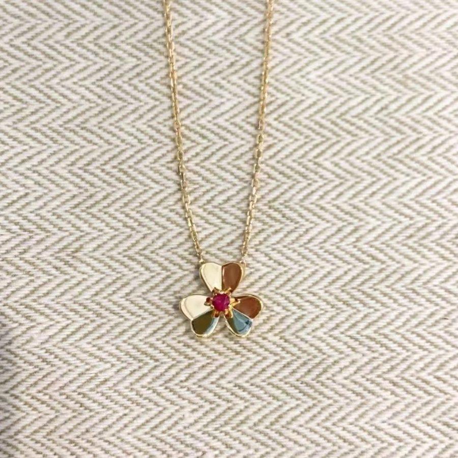 [Revel Jewelry]FRIVOLE GOLD FLOWER NECKLACE