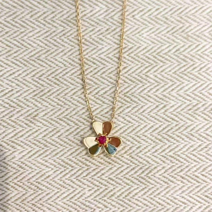 [Revel Jewelry]FRIVOLE GOLD FLOWER NECKLACE