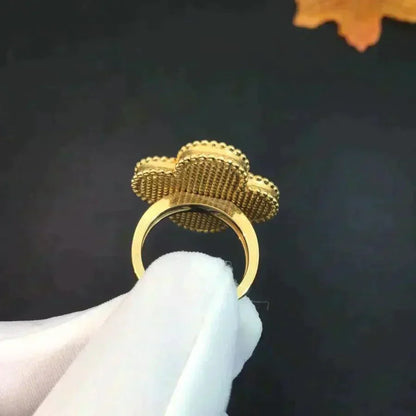 [Revel Jewelry]CLOVER MALACHITE RING