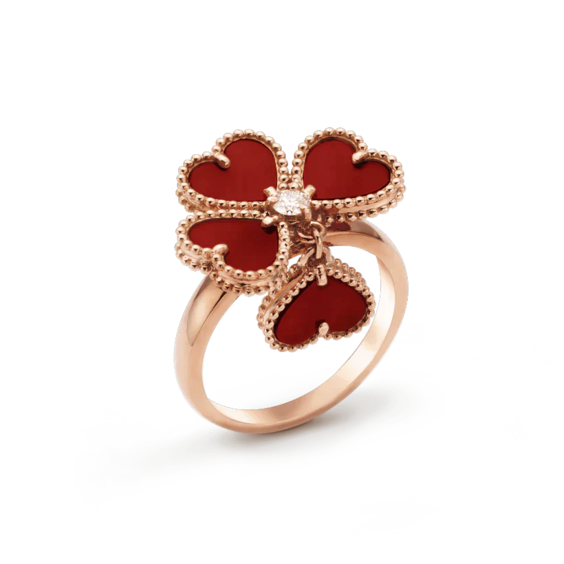 [Revel Jewelry]SWEET CLOVER CARNELIAN RING