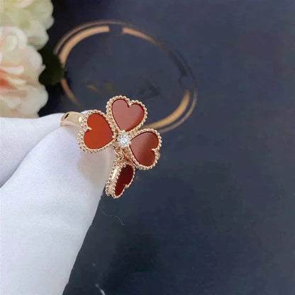 [Revel Jewelry]SWEET CLOVER CARNELIAN RING