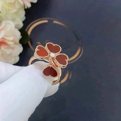 [Revel Jewelry]SWEET CLOVER CARNELIAN RING