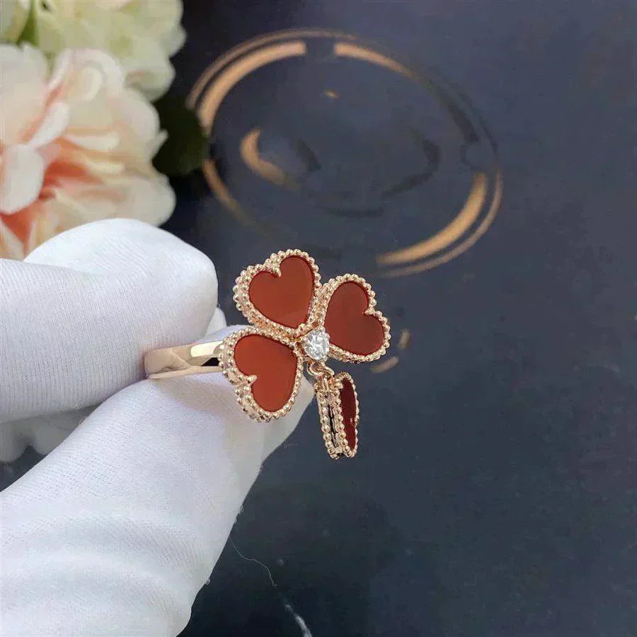 [Revel Jewelry]SWEET CLOVER CARNELIAN RING