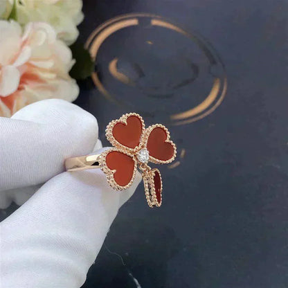 [Revel Jewelry]SWEET CLOVER CARNELIAN RING