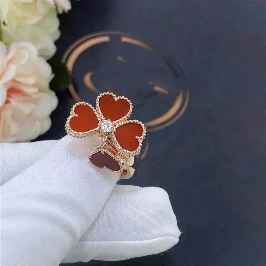 [Revel Jewelry]SWEET CLOVER CARNELIAN RING