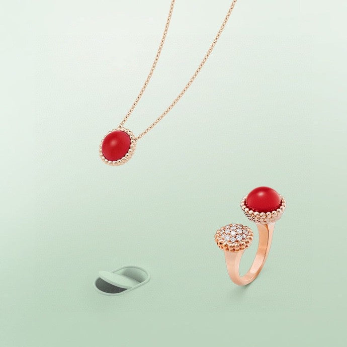 [Revel Jewelry]PERLEE COULEURS DIAMOND ROSE GOLD BETWEEN THE FINGER RING