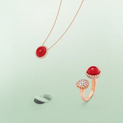 [Revel Jewelry]PERLEE COULEURS DIAMOND ROSE GOLD BETWEEN THE FINGER RING