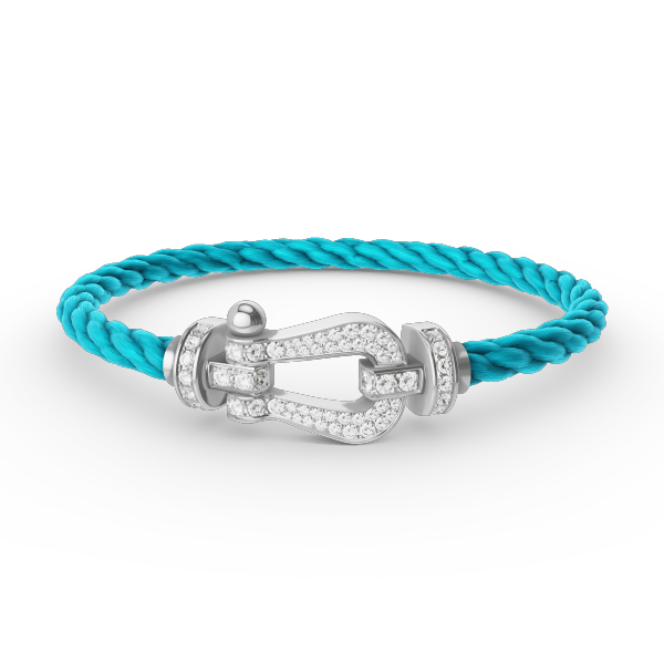 [Revel Jewelry]FORCE LARGE HORSESHOE FULL DIAMOND BRACELET SILVER