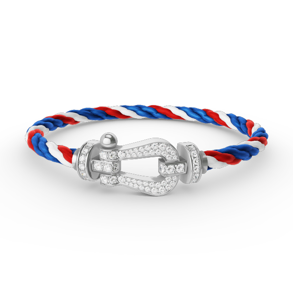 [Revel Jewelry]FORCE LARGE HORSESHOE FULL DIAMOND BRACELET SILVER