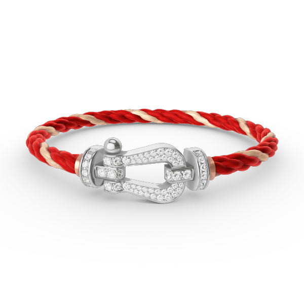 [Revel Jewelry]FORCE LARGE HORSESHOE FULL DIAMOND BRACELET SILVER