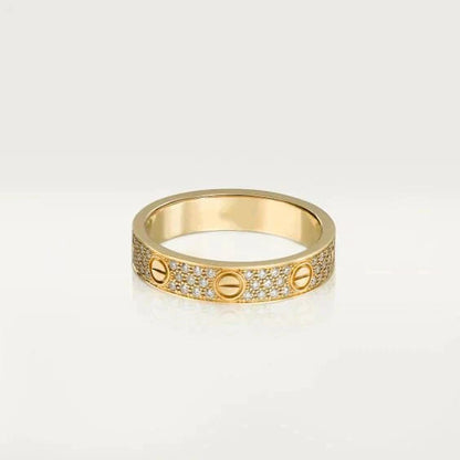 [Revel Jewelry]LOVE RING 3.6MM DIAMOND PAVED
