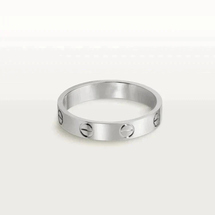 [Revel Jewelry]LOVE RING 4MM 1 DIAMOND SILVER