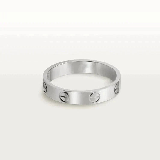 [Revel Jewelry]LOVE RING 4MM 1 DIAMOND SILVER